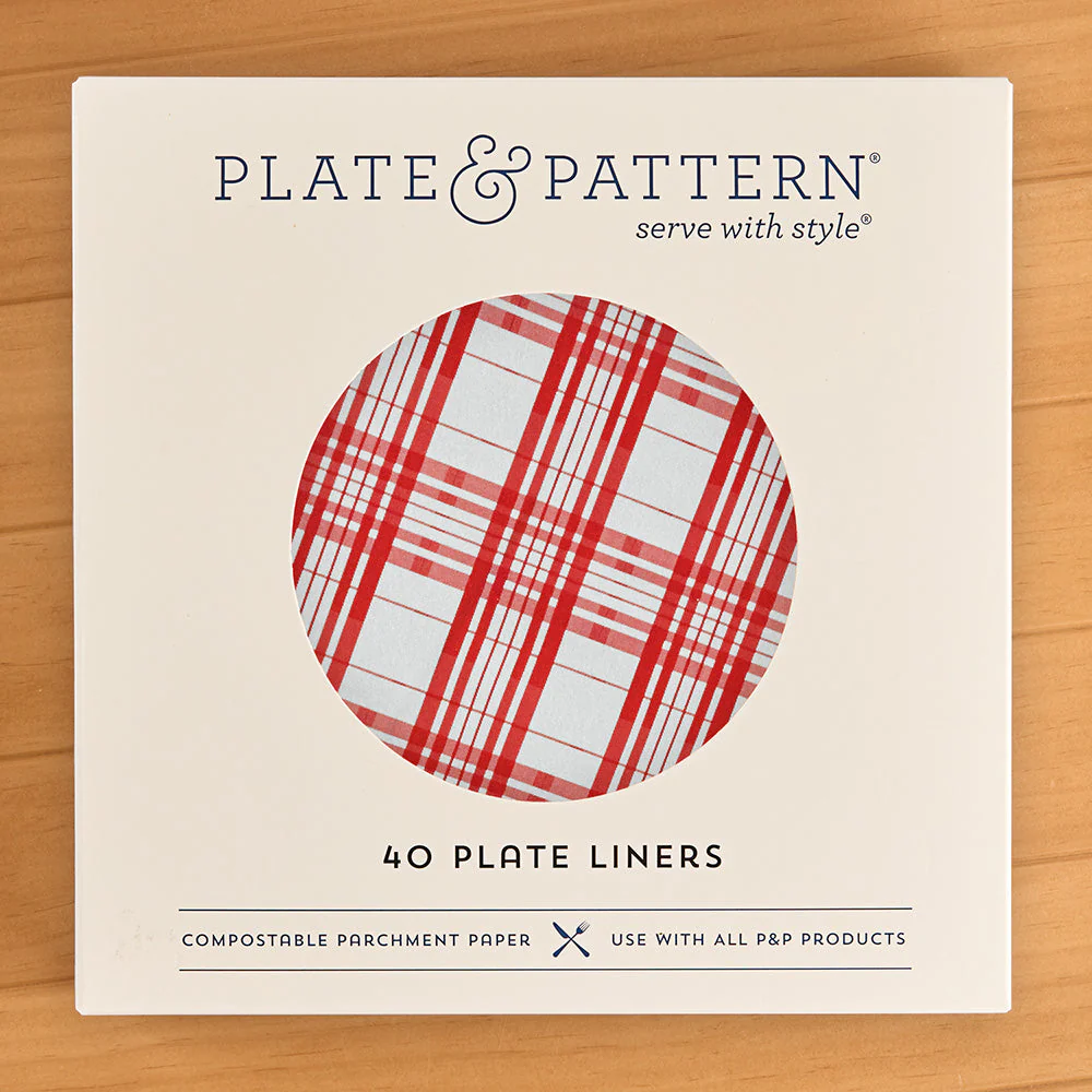 Plate & Pattern Parchment Paper Plate-Shaped Preformed Liners - Image 3