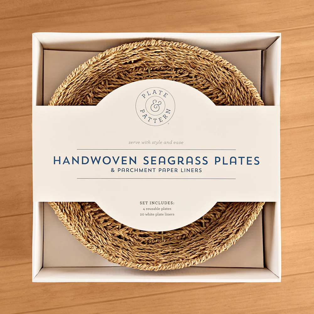 Plate & Pattern Woven Seagrass Plates, Set of 4 - Image 3
