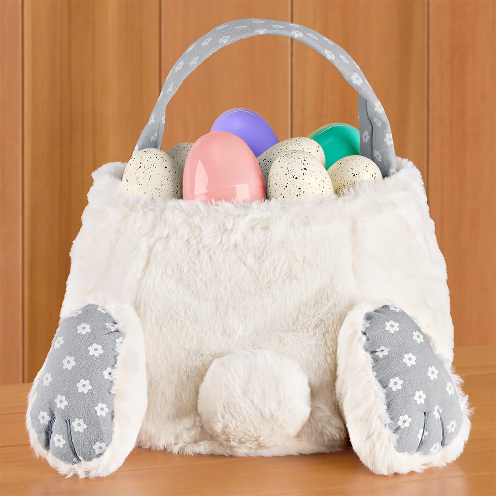 Plush Easter Bunny Cottontail Basket