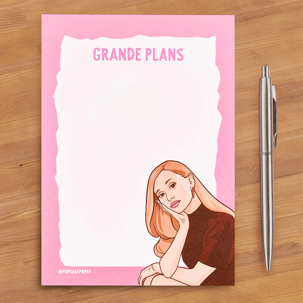 Pop Cult Paper Notepad, Ariana Grande "Grande Plans"