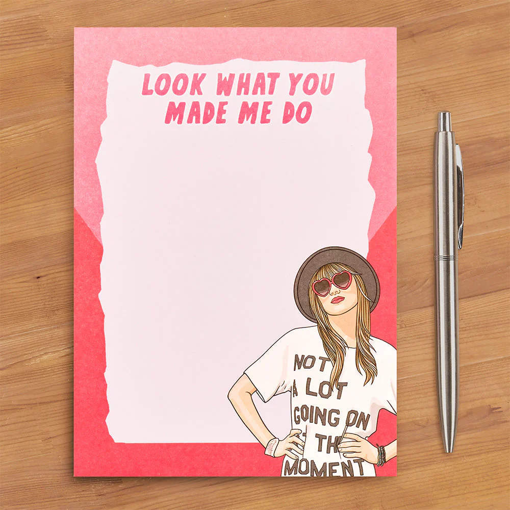 Pop Cult Paper Notepad, Taylor Swift "Look What You Made Me Do"