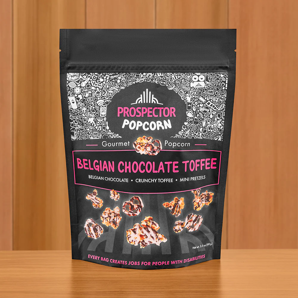 Prospector Belgian Chocolate Toffee Popcorn