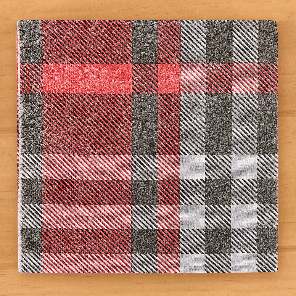 Pulp Paper Linen Napkins, Plaid - Image 4