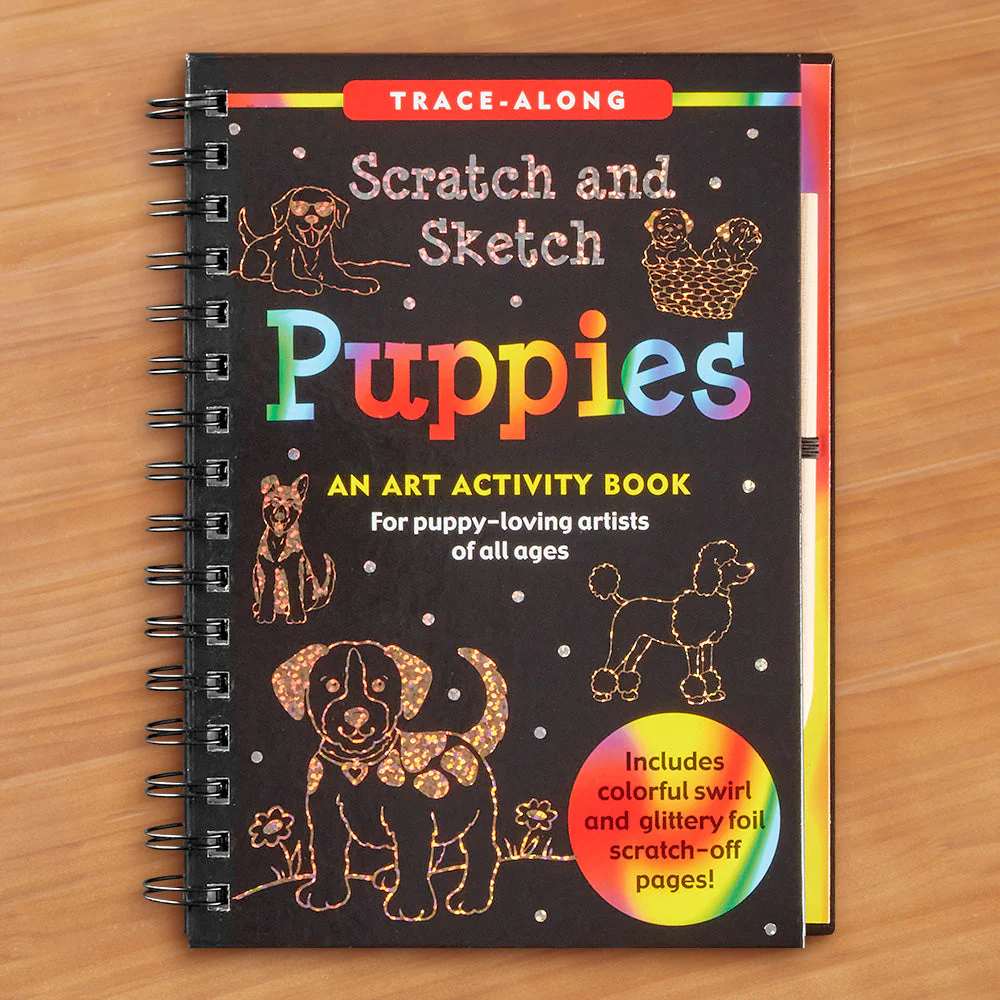 "Puppies" Scratch and Sketch Art Activity Book