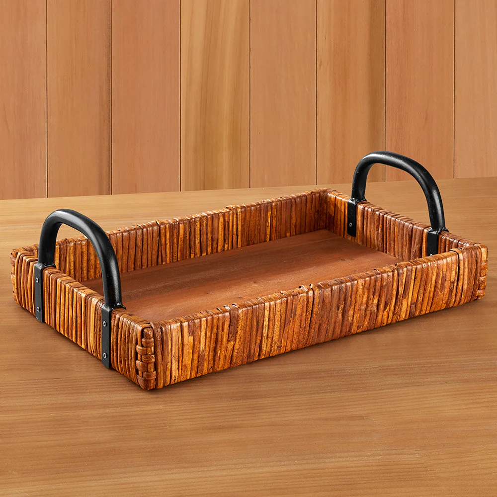Rattan Ottoman Tray - Image 2