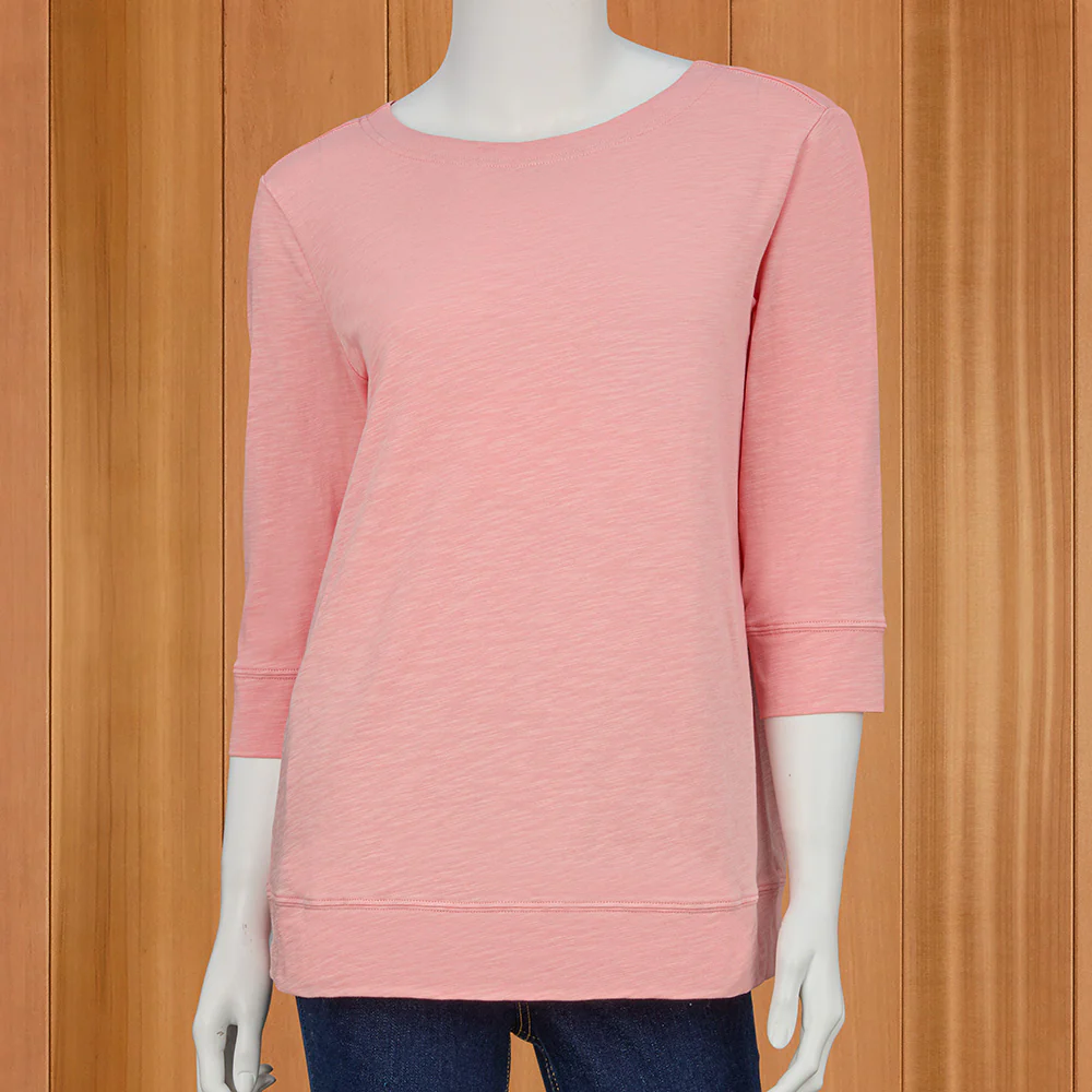Renuar Cotton Slub 3/4 Sleeve Tee