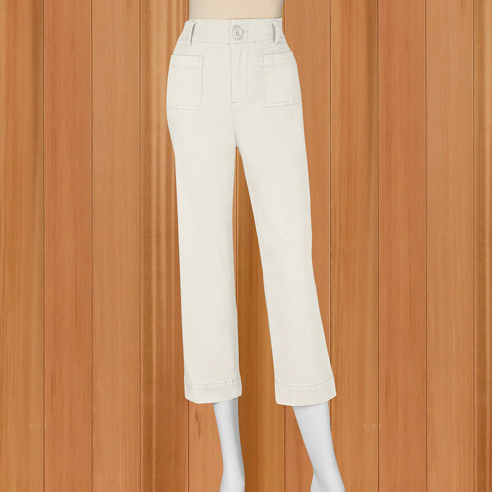 Renuar Women's Luxe Cropped Wide Leg Pants - Image 2