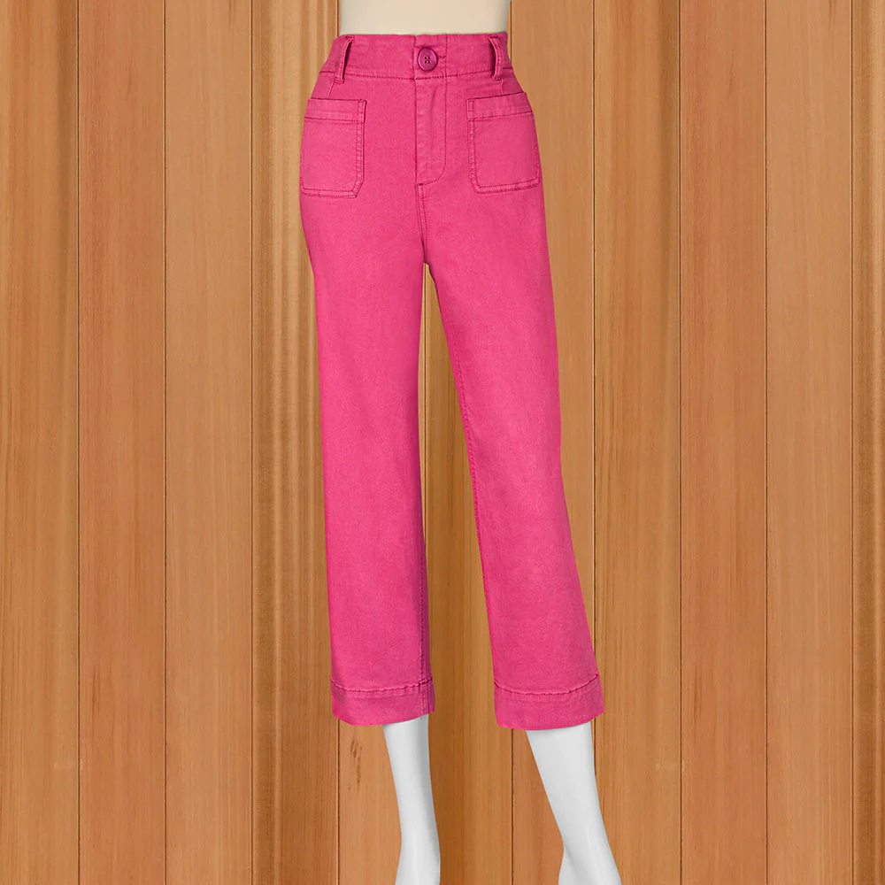 Renuar Women's Luxe Cropped Wide Leg Pants - Image 4