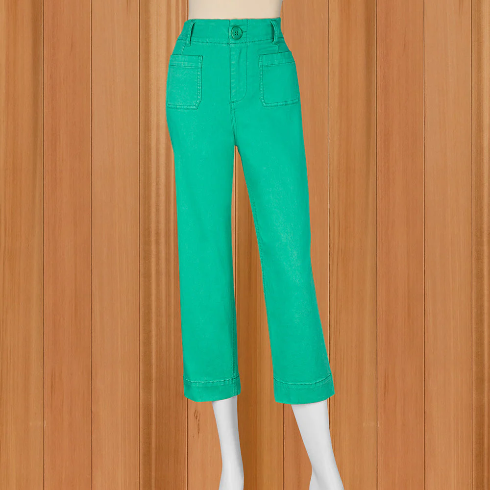 Renuar Women's Luxe Cropped Wide Leg Pants - Image 5