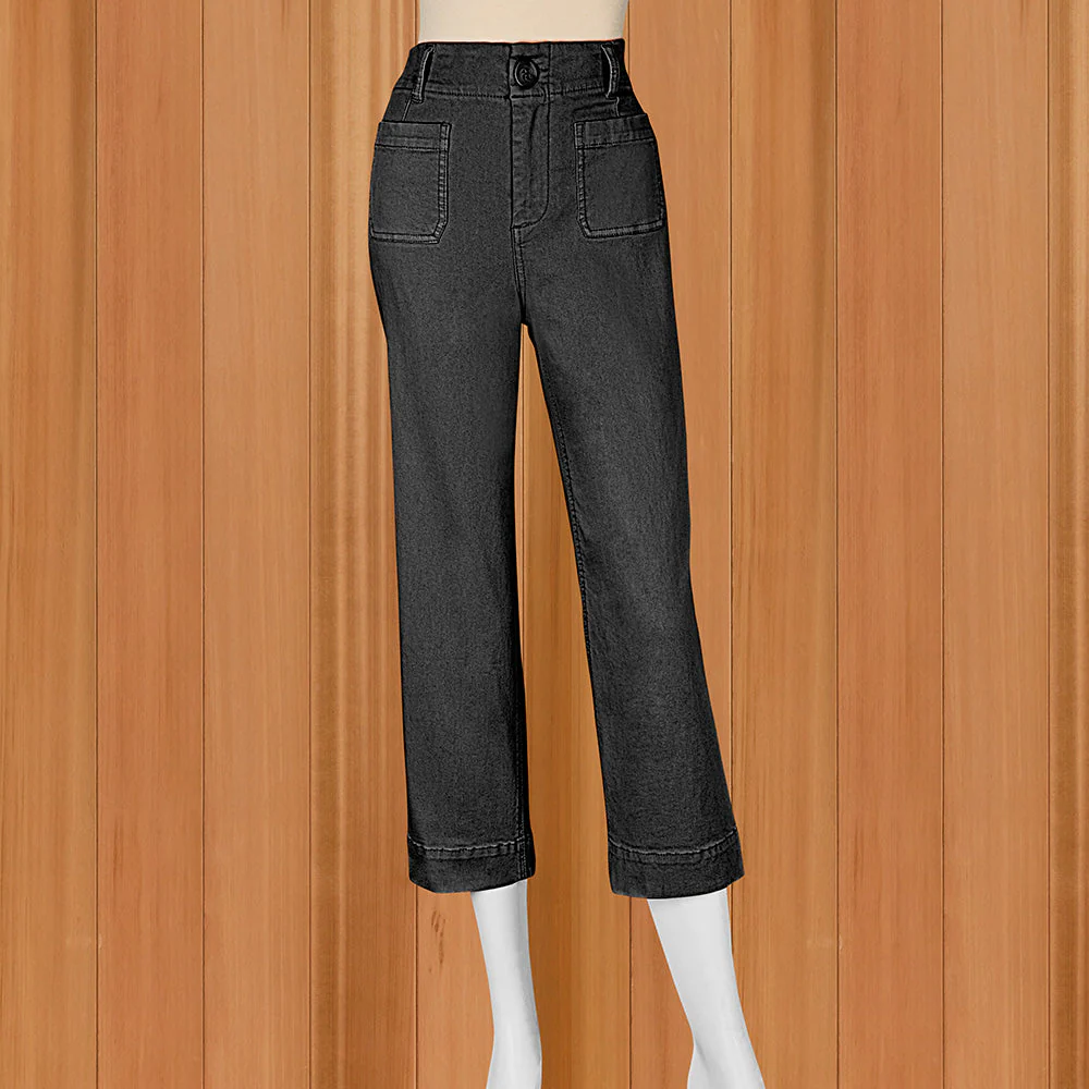 Renuar Women's Luxe Cropped Wide Leg Pants - Image 7
