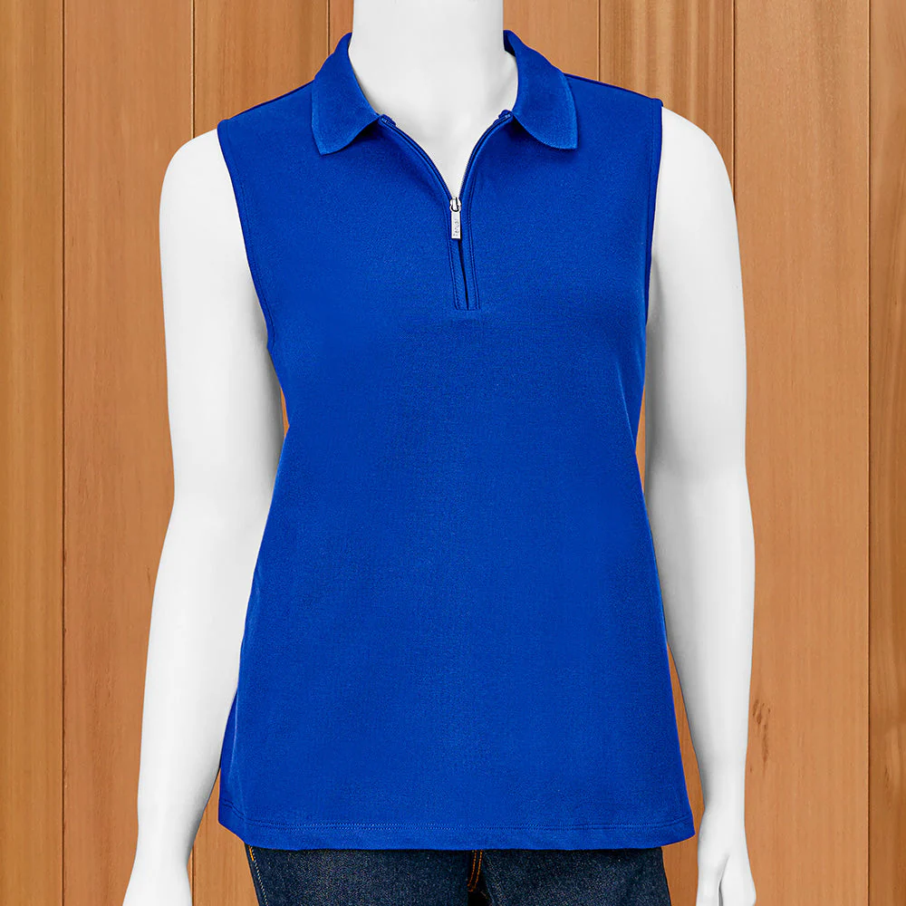 Renuar Women's Playtime Polo Sleeveless Top