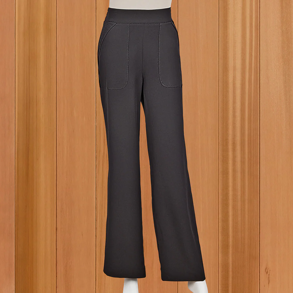 Renuar Women's Stretchy Pull-On Wide Leg Pants