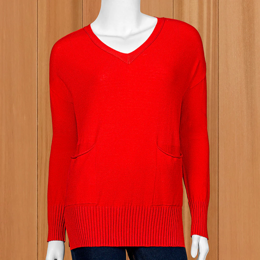 Renuar Women's Two-Pocket Knit Pullover
