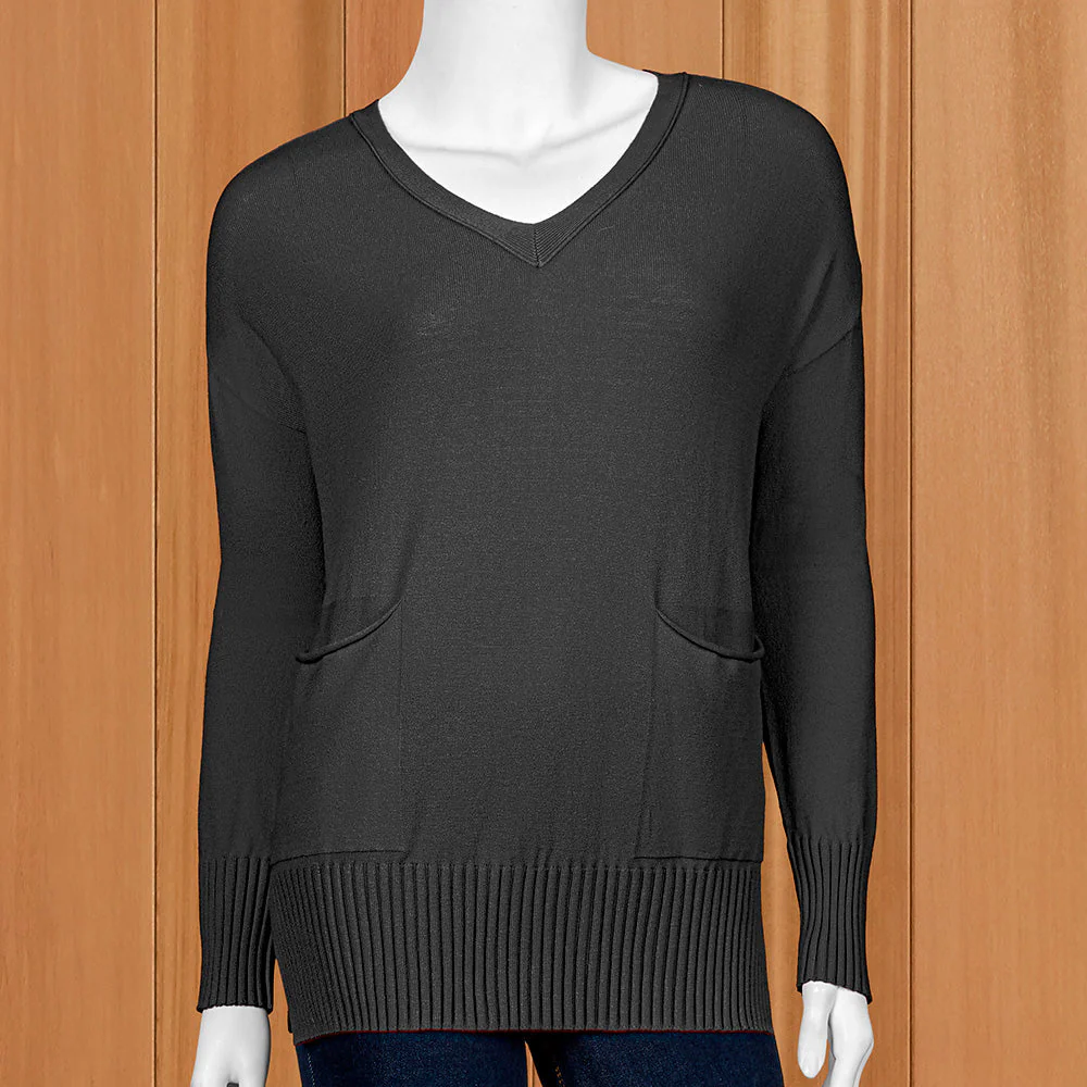 Renuar Women's Two-Pocket Knit Pullover - Image 3