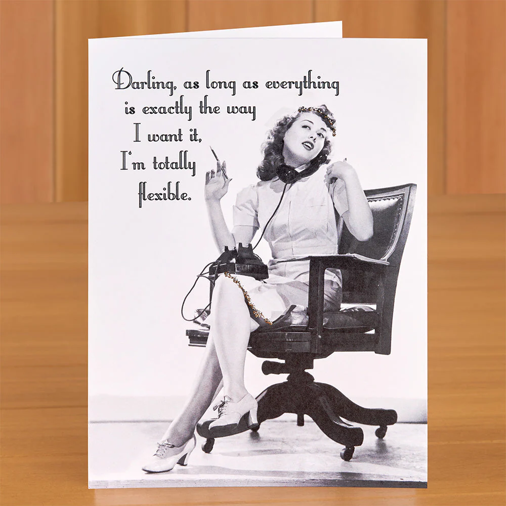 Retro Greeting Card, Totally Flexible