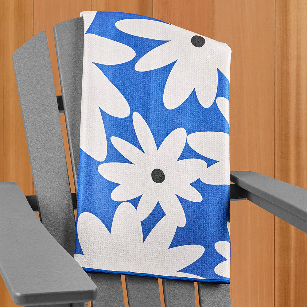 Reversible Microfiber Pool Towel, Posh Wave