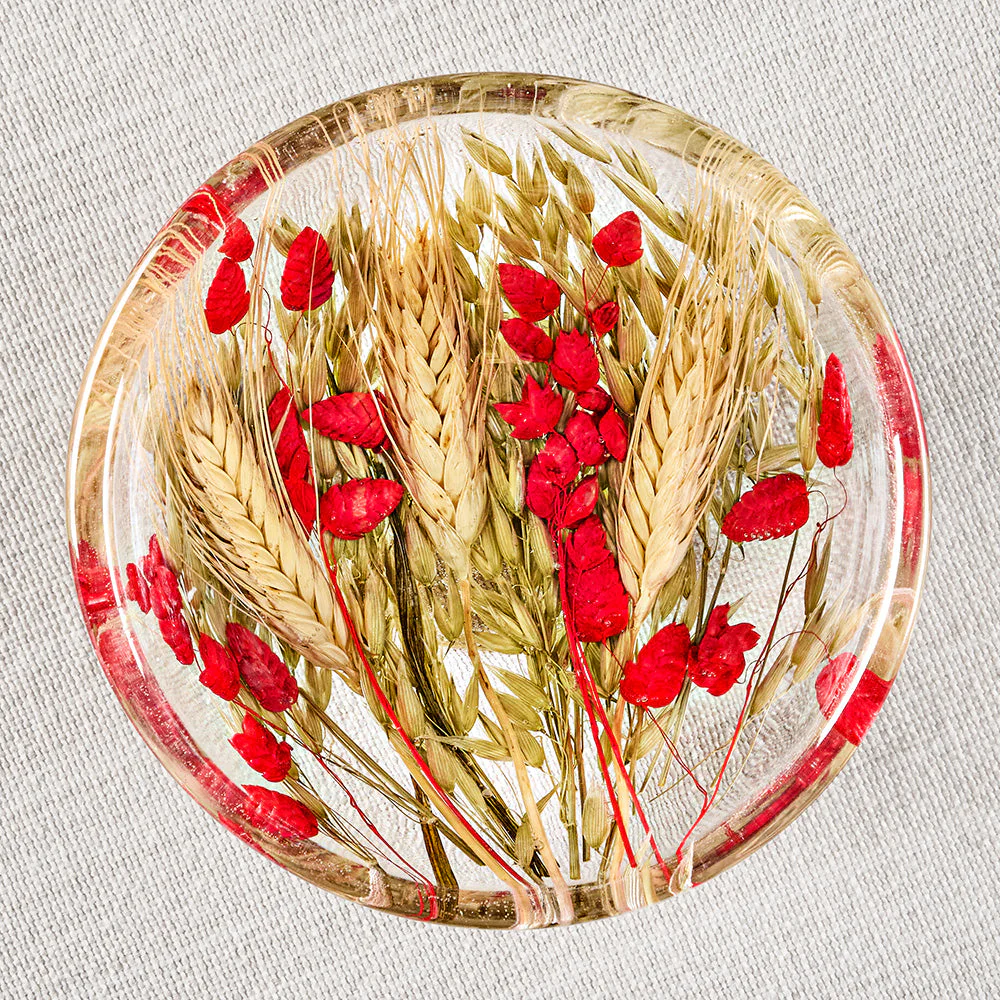 Riccardo Marzi Resin Serveware, Red Wheat Side Bowl - Image 2