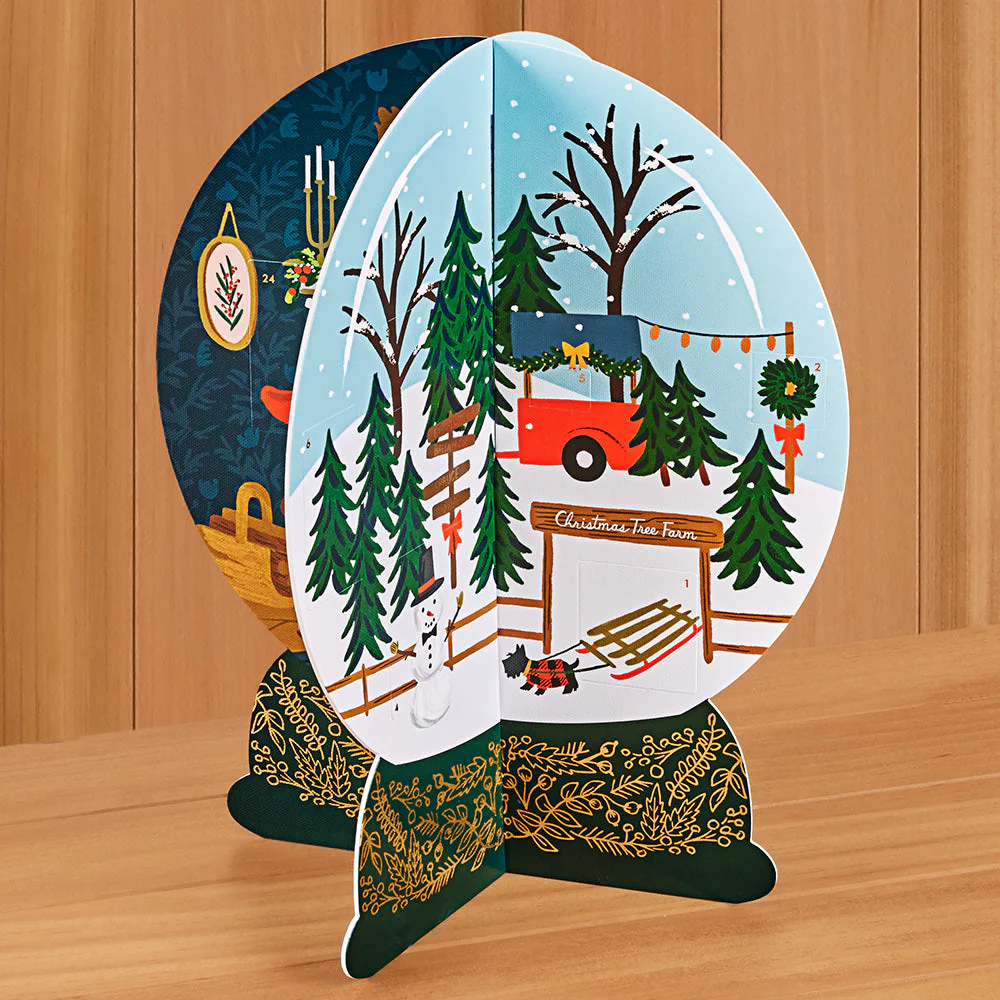 Rifle Paper Co. Advent Calendar, Snow Globe - Image 3