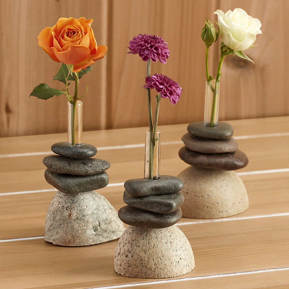 River Rock Flower Bud Vase - Image 2