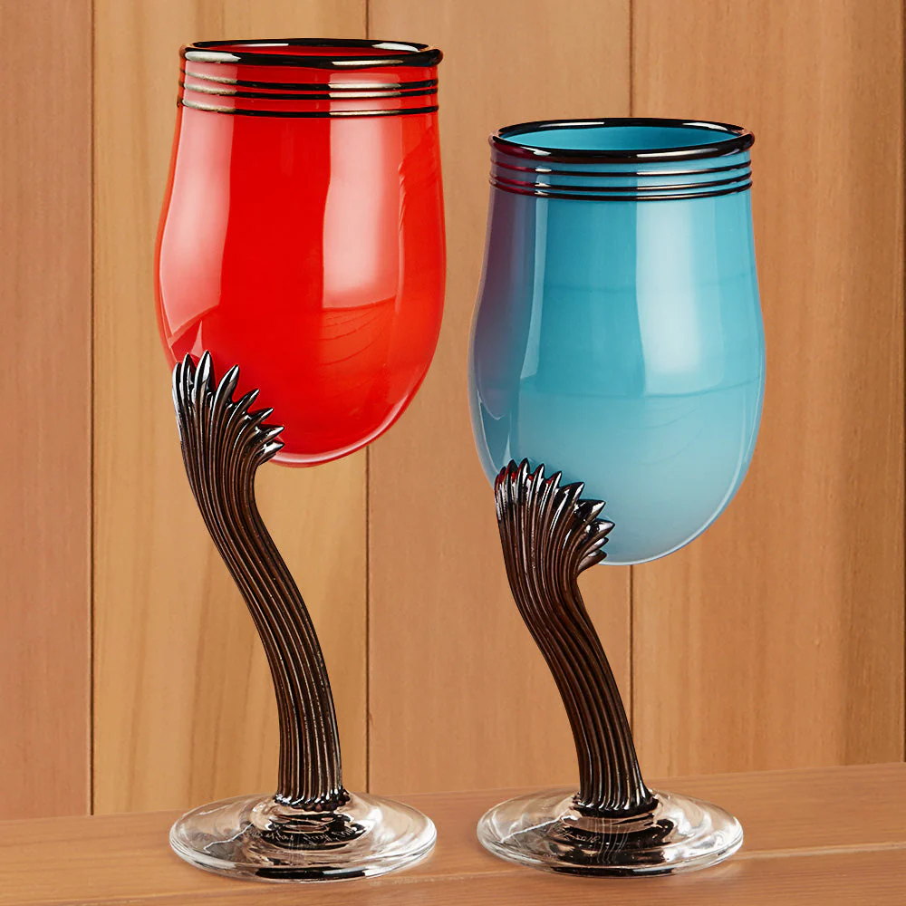 Robinson Scott Side Stem Glass Goblet - Image 5