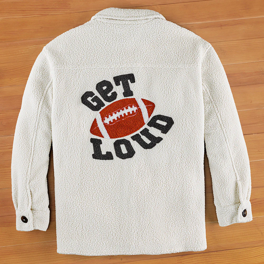 Shiraleah "Get Loud" Sherpa Shirt Jacket