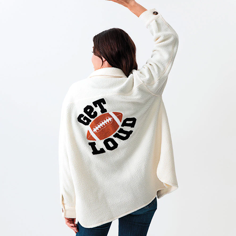 Shiraleah "Get Loud" Sherpa Shirt Jacket - Image 2