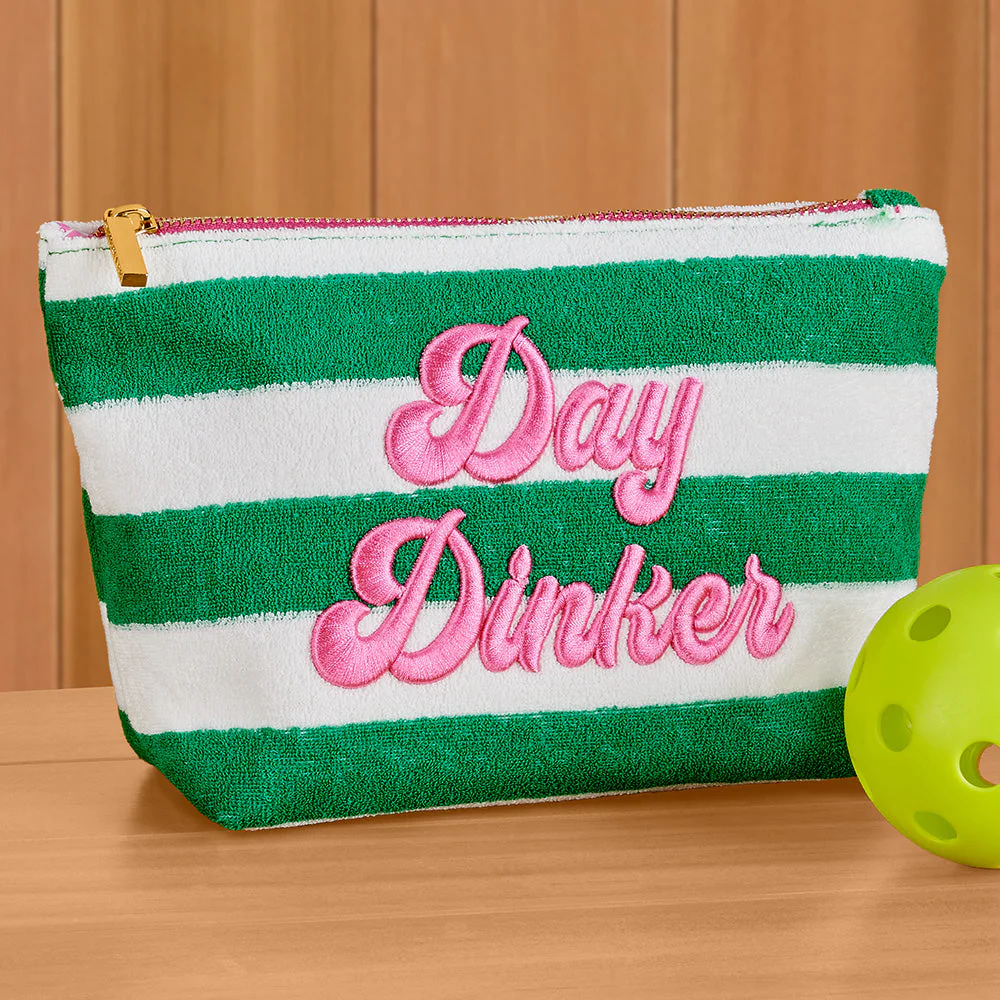 Shiraleah Terry Pickleball Zip Pouch, Day Dinker