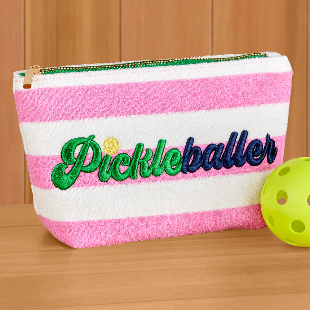 Shiraleah Terry Pickleball Zip Pouch, Pickleballer