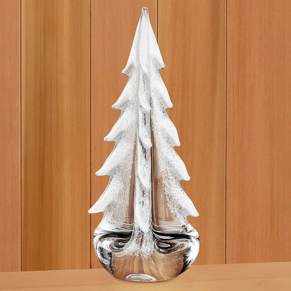 Simon Pearce Glass Evergreen, Snowy Branches - Image 3