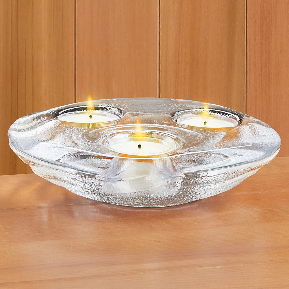 Simon Pearce Thetford Glass Tealight Holder - Image 3