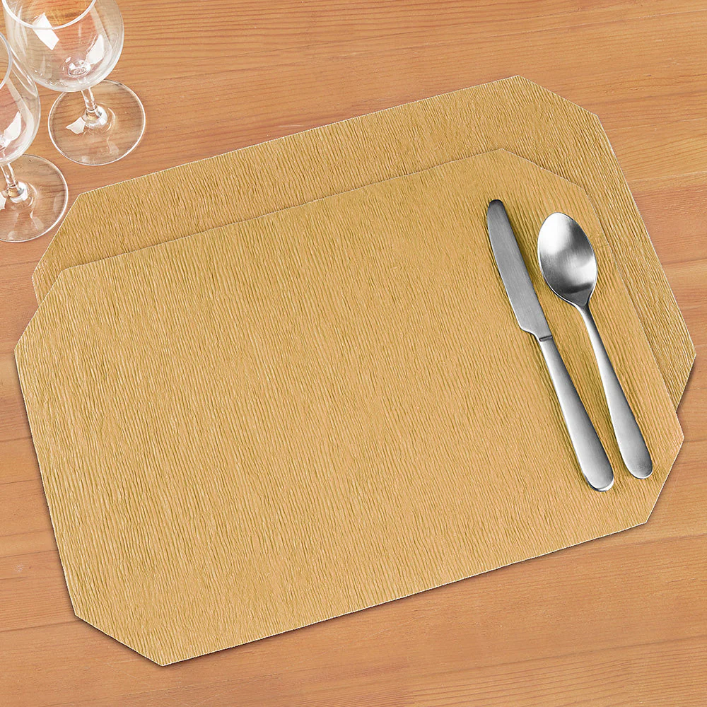 Skyros Designs "Peasant Mats" Reversible Wax-Coated Crinkled Paper Placemats - Image 11