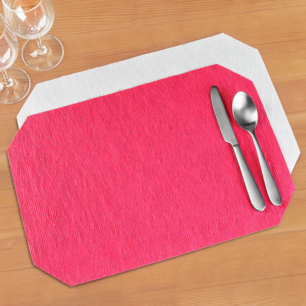 Skyros Designs "Peasant Mats" Reversible Wax-Coated Crinkled Paper Placemats - Image 2