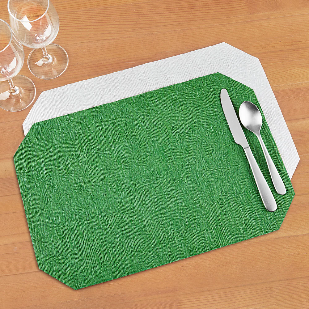 Skyros Designs "Peasant Mats" Reversible Wax-Coated Crinkled Paper Placemats - Image 5
