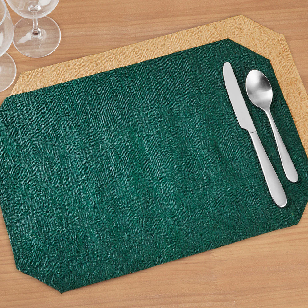 Skyros Designs "Peasant Mats" Reversible Wax-Coated Crinkled Paper Placemats - Image 6