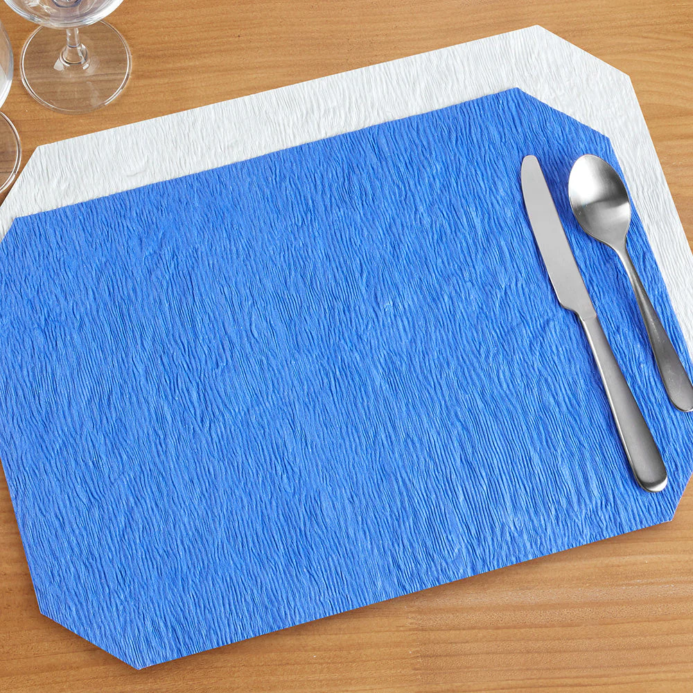 Skyros Designs "Peasant Mats" Reversible Wax-Coated Crinkled Paper Placemats - Image 8