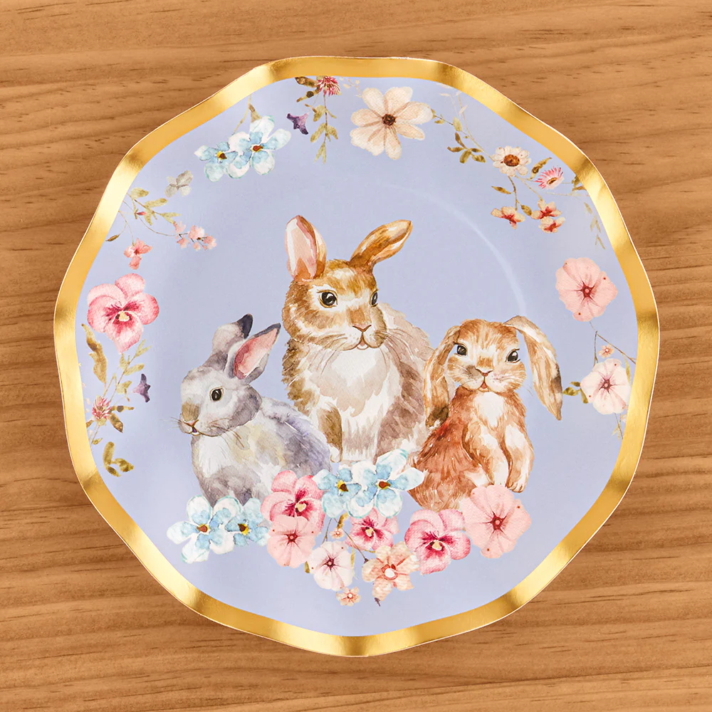 Sophistiplate Paper Plates and Napkins, Charming Easter Floral - Image 3