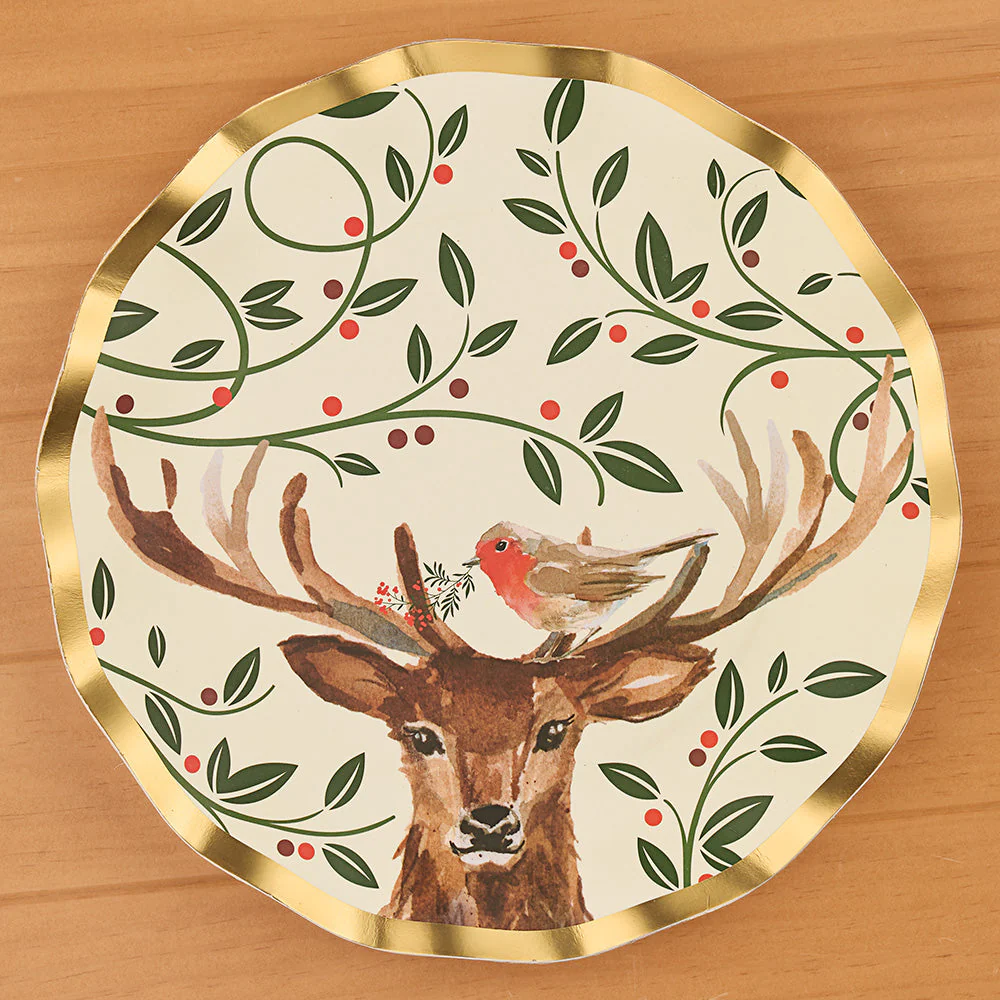 Sophistiplate Paper Plates and Napkins, Christmas Forest - Image 3