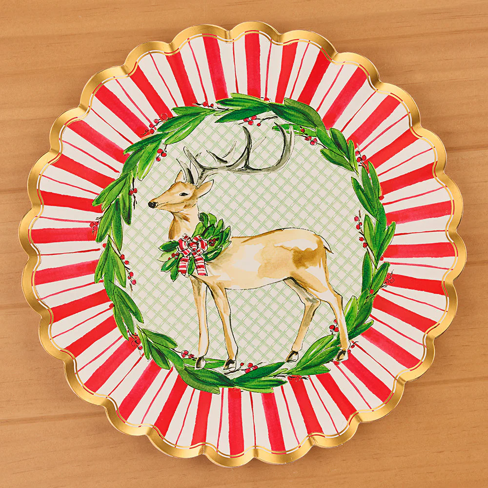 Sophistiplate Paper Plates and Napkins, Christmas Holly Berry - Image 3