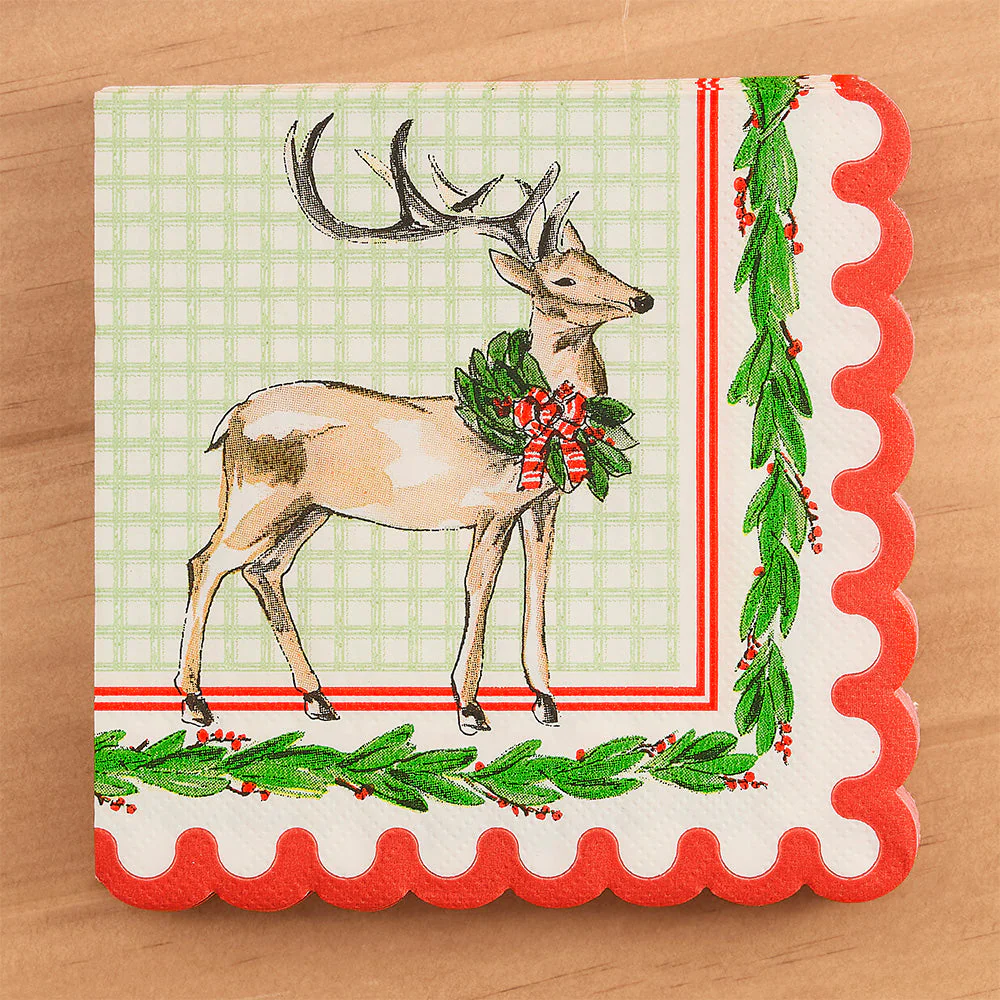 Sophistiplate Paper Plates and Napkins, Christmas Holly Berry - Image 5