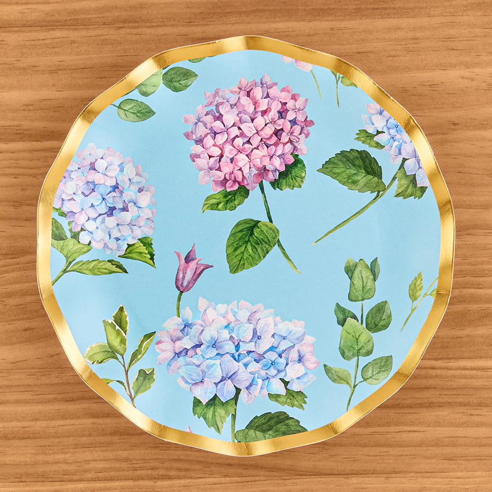 Sophistiplate Paper Plates and Napkins, Hydrangea - Image 3