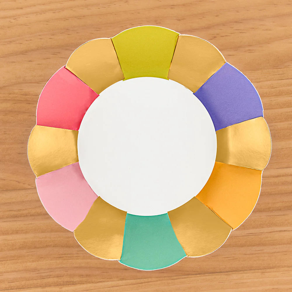 Sophistiplate Paper Plates and Napkins, Panoply Rainbow Sunshine - Image 4