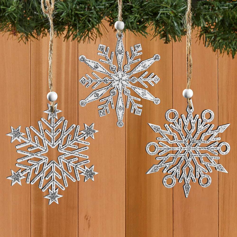 Sparkle Snowflake Ornaments - Image 2