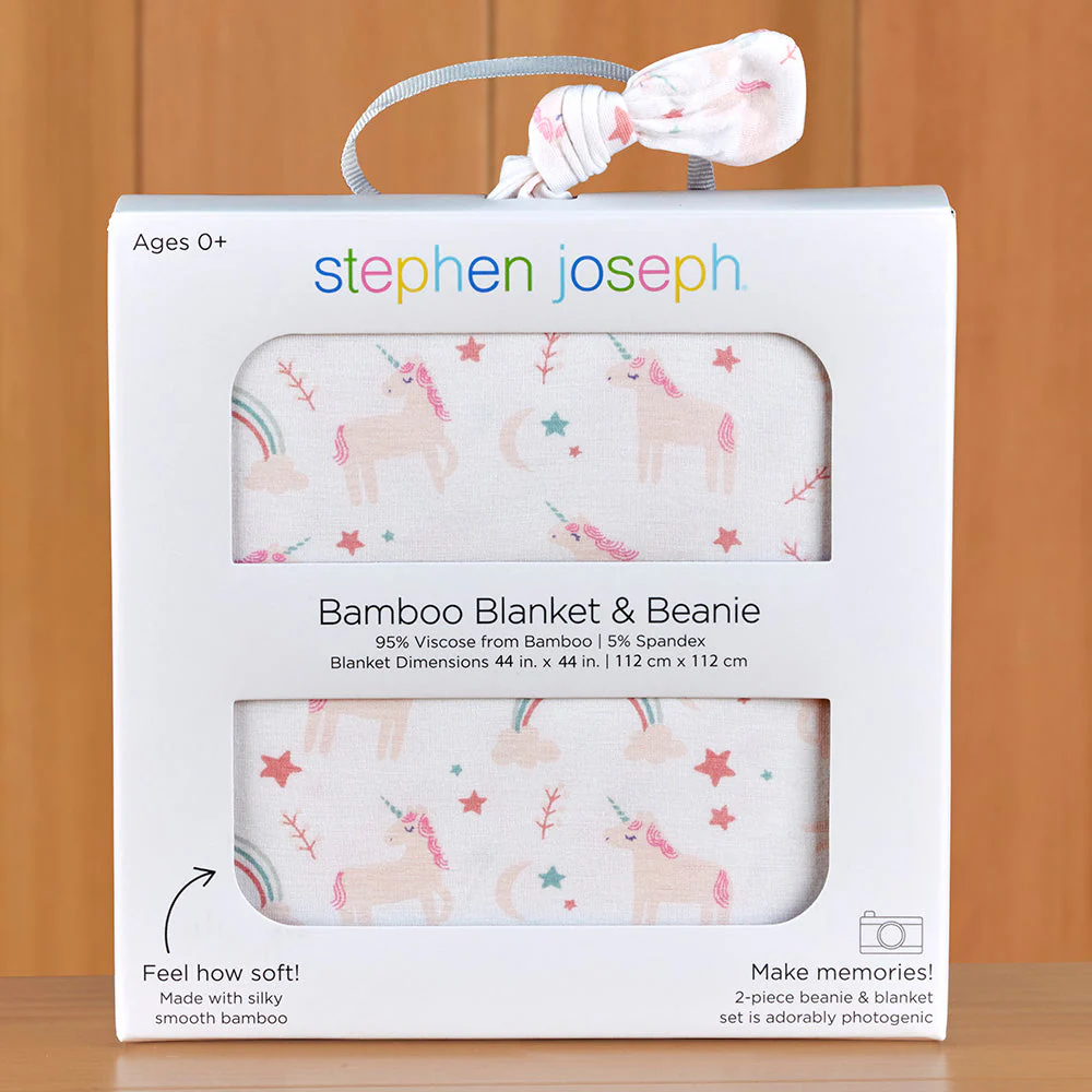 Stephen Joseph Baby Blanket & Beanie Set - Image 3