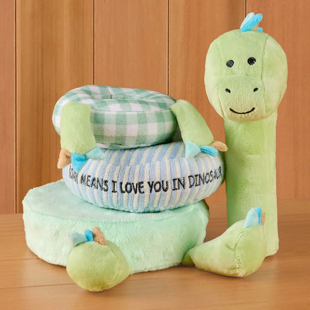 Stephen Joseph Stacking and Nesting Plush Toy, Dinosaur - Image 2