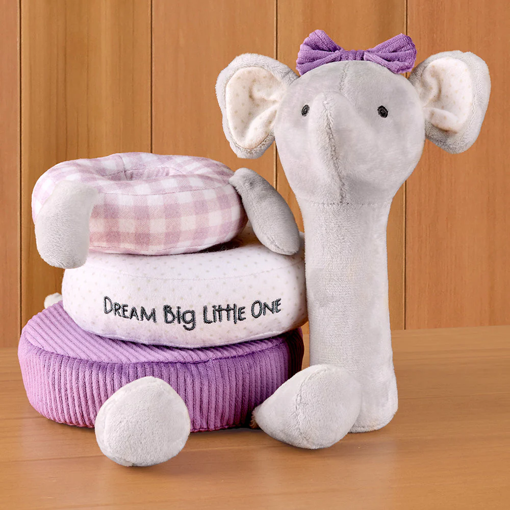 Stephen Joseph Stacking and Nesting Plush Toy, Elephant - Image 2