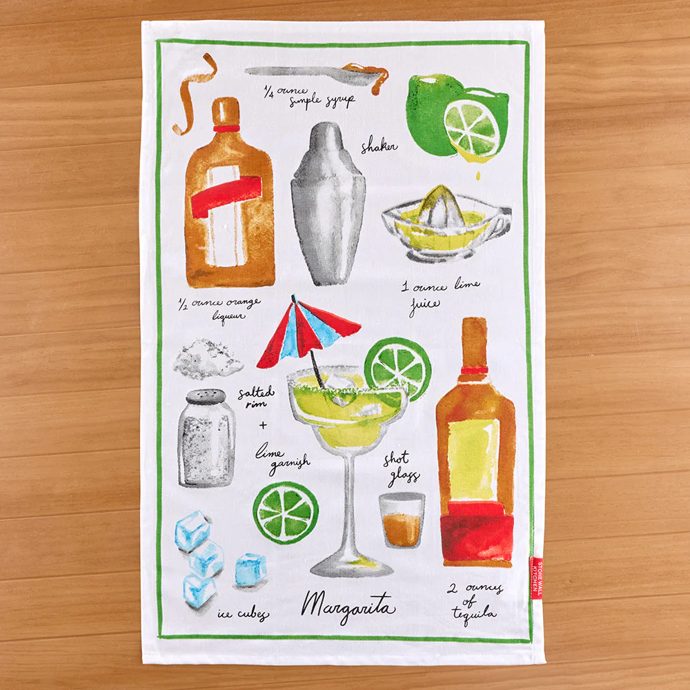 Stonewall Kitchen Tea Towel, Margarita Recipe - Image 2