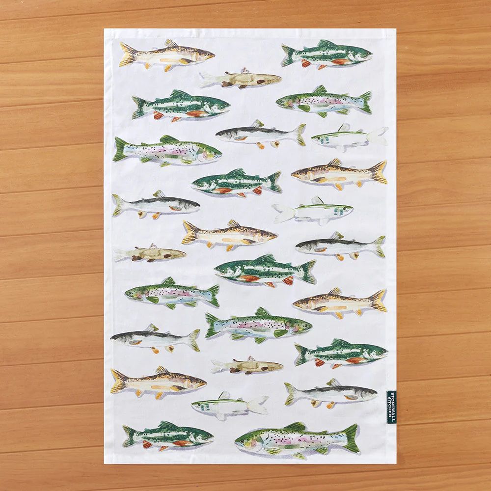 Stonewall Kitchen Tea Towel, Trout - Image 2