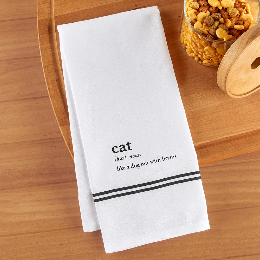 Tableau Dishtowel, Cat