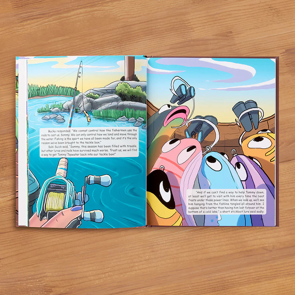 "Tackle Box Troubles Fish Tale #2: Bucky Bucktail & Tommy Topwater" Children's Book by Susan Duke - Image 2