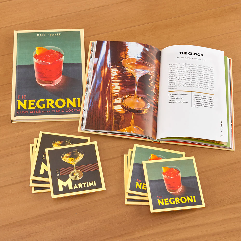 The WM Brown Cocktail Collection: Negroni and Martini Book and Coaster Set - Image 2